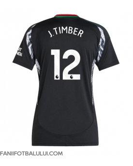 Arsenal Jurrien Timber #12 Tricou Fotbal Replică 2024-25 Femei Deplasare